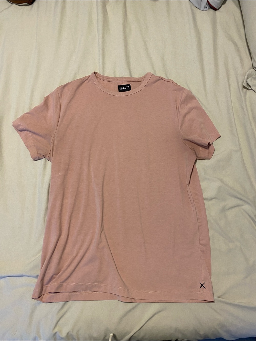 Cuts Clothing Men's Short-Sleeve Crew Tee in Dusty Rose